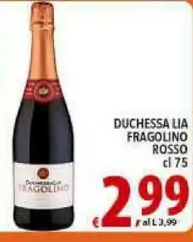 Iper Triscount Duchessa lia Spumante offerta