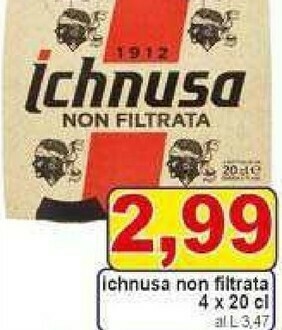 Gros Ichnusa Birra offerta