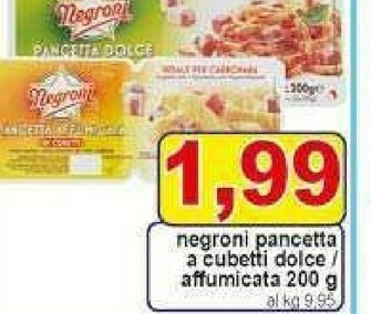 Gros Negroni Pancetta offerta