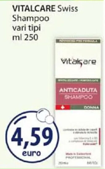 Acqua & Sapone VITALCARE Swiss Shampoo vari tipi ml 250 offerta