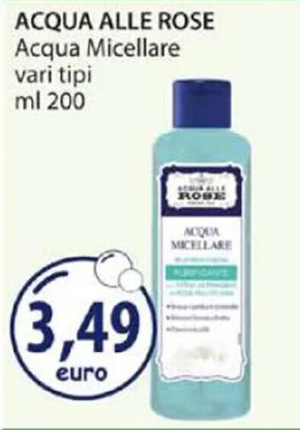 Acqua & Sapone ACQUA ALLE ROSE Acqua Micellare vari tipi ml 200 offerta