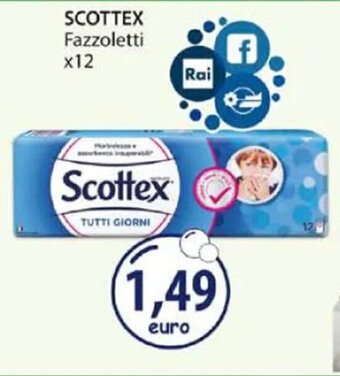 Acqua & Sapone SCOTTEX Fazzoletti x12 offerta