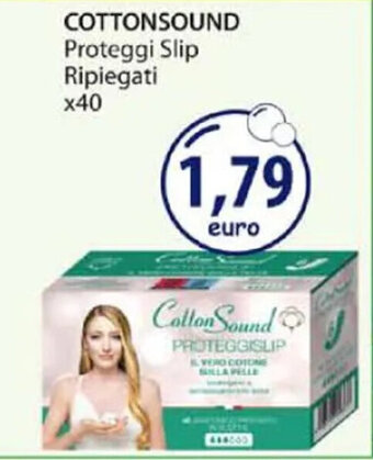 Acqua & Sapone COTTONSOUND Proteggi Slip Ripiegati x40 offerta