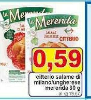 Gros Citterio Salame milano offerta