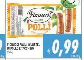 Iperfamily Fiorucci Wurstel di pollo offerta