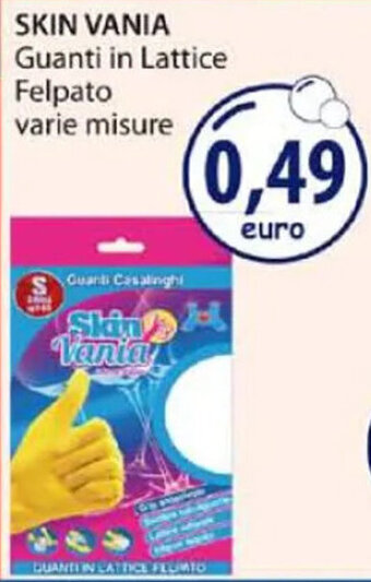 Acqua & Sapone SKIN VANIA Guanti in Lattice Felpato varie misure offerta