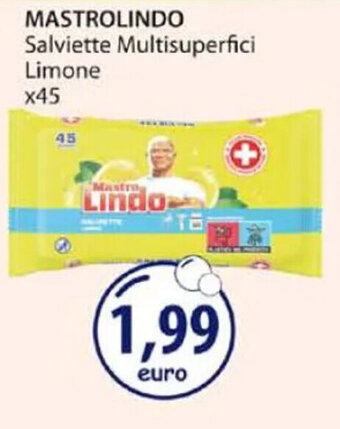 Acqua & Sapone MASTROLINDO Salviette Multisuperfici Limone x45 offerta