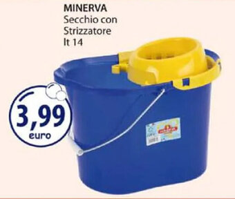 Acqua & Sapone MINERVA Secchio con Strizzatore It 14 offerta