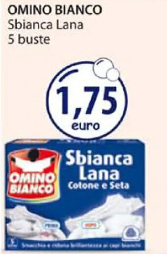 Acqua & Sapone OMINO BIANCO Sbianca Lana 5 buste offerta