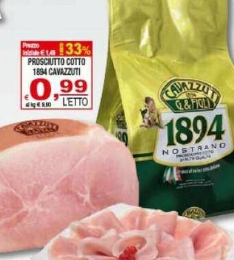 Gros Prosciutto cotto offerta