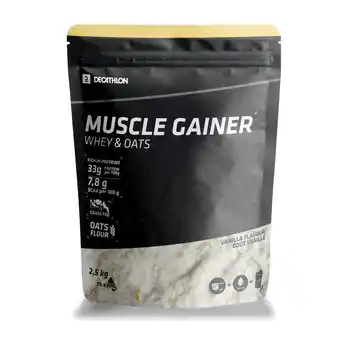 Decathlon Integratore muscle gainer vaniglia e avena 2.5kg offerta