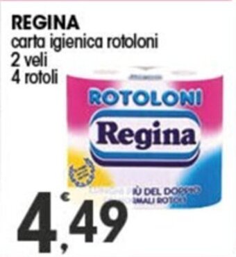 REGINA carta igienica rotoloni 2 veli 4 rotoli