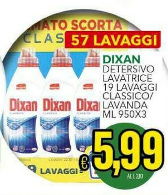 Gros Dixan Detersivo lavatrice offerta