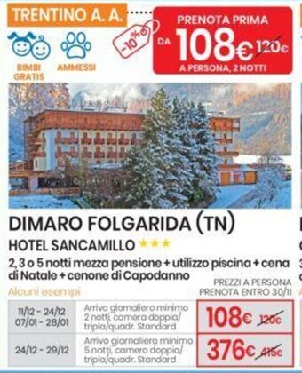 Eurospin HOTEL SANCAMILLO offerta