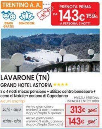 Eurospin GRAND HOTEL ASTORIA offerta
