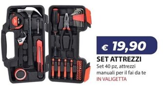 Bricocasa SET ATTREZZI Set 40 pz offerta