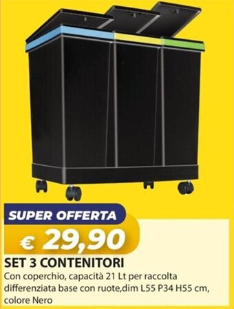 SET 3 CONTENITORI