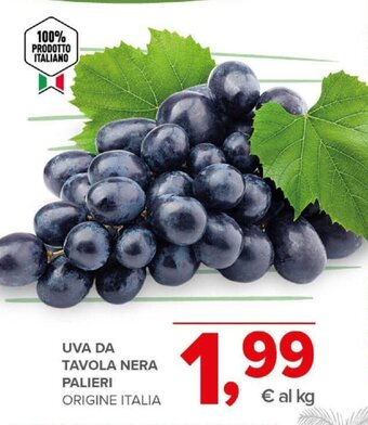 Todis UVA DA TAVOLA NERA PALIERI offerta