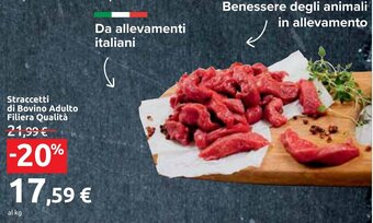 Carrefour Straccetti di Bovino Adulto Filiera Qualità offerta