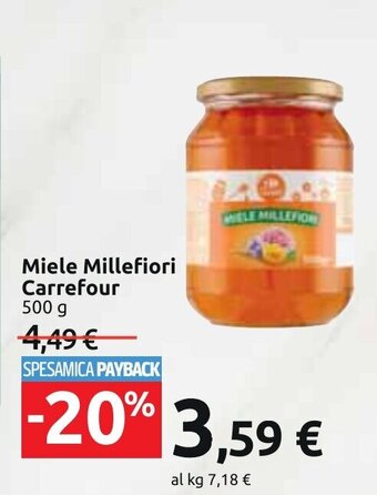 Carrefour Miele Millefiori Carrefour 500 g offerta