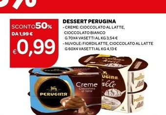 Ekom Perugina Dessert Creme : Cioccolato Al Latte, Cioccolato Bianco offerta