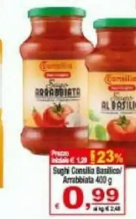 CTS Supermercati Consilia Sughi per pasta offerta