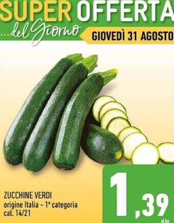 Conad Zucchine verdi offerta