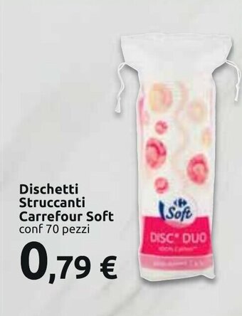 Carrefour Dischetti Struccanti Carrefour Soft conf 70 pezzi offerta