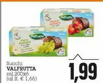 Emi Supermercati Valfrutta Succo E Polpa Di Pesca 1200 G(ml) offerta