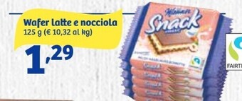 In'S Mercato Manner wafer latte e nocciola offerta