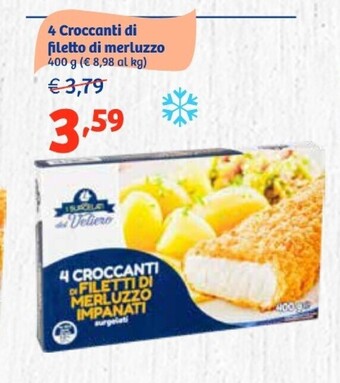 I surgelati del veliero 4 croccanti di filetto di merluzzo