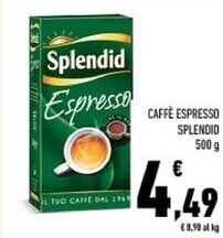 Conad Splendid caffe espresso offerta