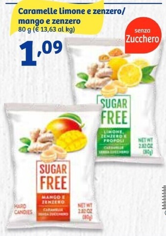 In'S Mercato Serra industria dolciaria - caramelle limone e zenzero/ mango e zenzero offerta