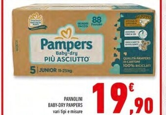 Conad Superstore Pampers pannolini baby-dry offerta