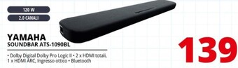 Comet Yamaha soundbar ats-1090bl offerta