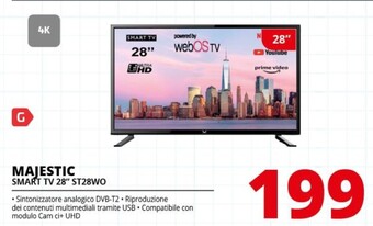 Comet Majestic smart tv 28 st28wo offerta
