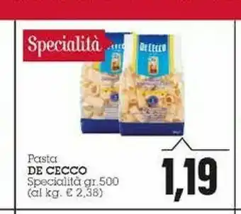 Emi Supermercati De Cecco Pasta di semola offerta