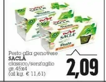 Emi Supermercati Saclà Pesto offerta