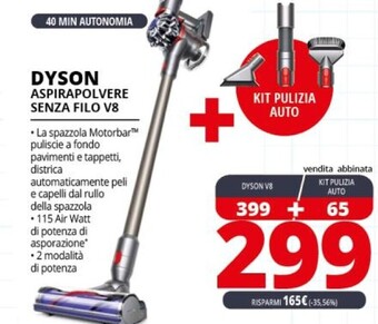 Comet Dyson aspirapolvere senza filo v8 offerta