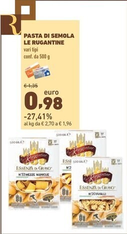 Conad City Le rugantine - pasta di semola offerta
