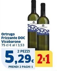 Ok Sigma Cantina vicobarone ortrugo frizzante doc offerta