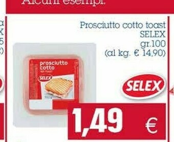 Emi Supermercati Selex Prosciutto cotto offerta