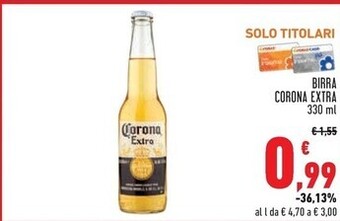 Conad Corona extra birra offerta