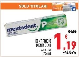 Conad City Mentadent dentifricio offerta