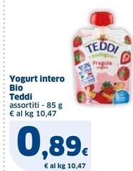 Teddi yogurt intero bio