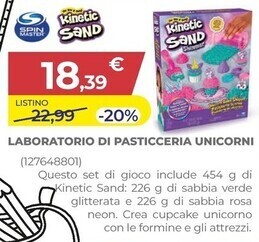 Toys Center Spin master laboratorio di pasticceria unicorni offerta