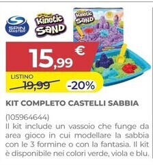 Toys Center Spin master kit completo castelli sabbia offerta
