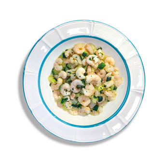 Sugo pronto gamberi e zucchine