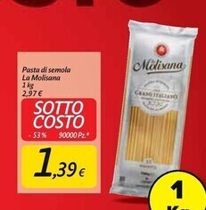 Carrefour Market La molisana pasta di semola offerta