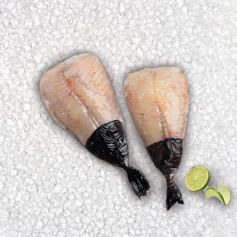 Code di rana pescatrice con pelle